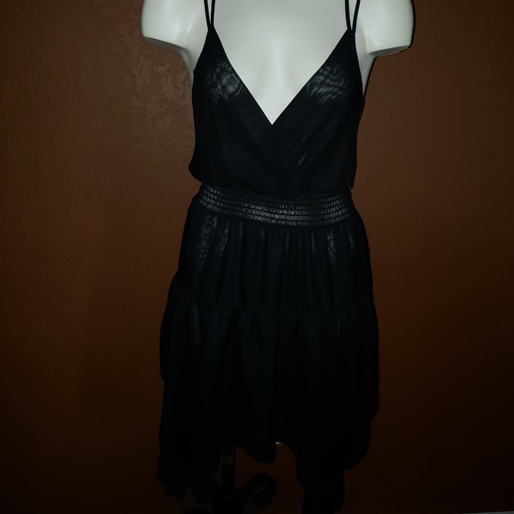 NastyGal Black Sleeveless Dress Size S